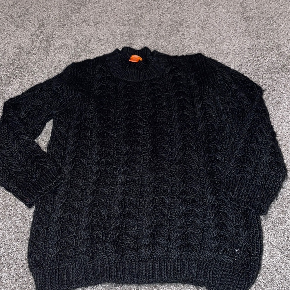 Black knit sweater